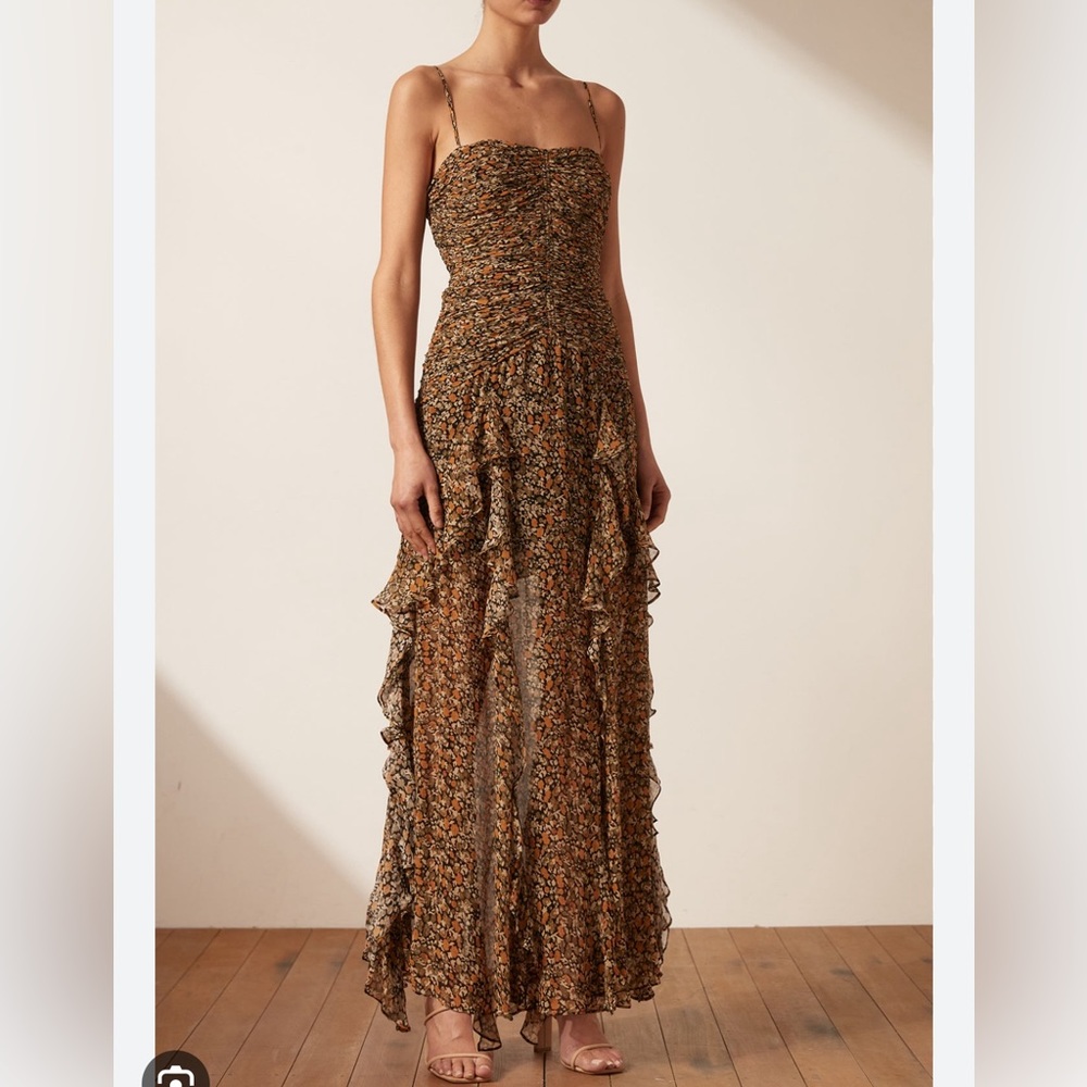 Shona Joy Paloma Ruched Maxi Dress